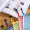 A4 transparent file bag, zipper document bag, plastic file grid, test paper, multi-layer storage, fresh and cute for both men and women Specification image